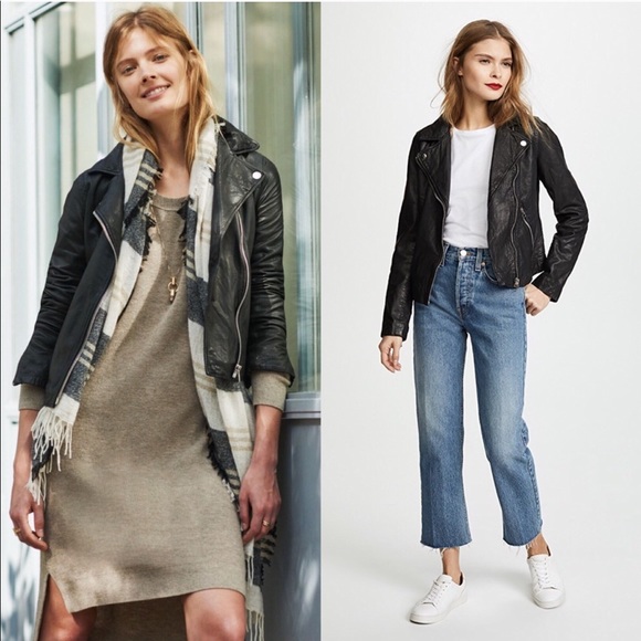 Madewell Washed Leather Motorcycle 